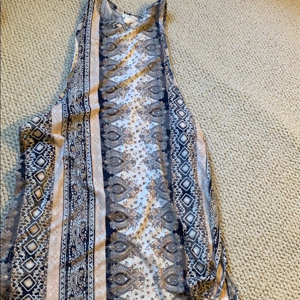 LA Hearts Patterned long tank